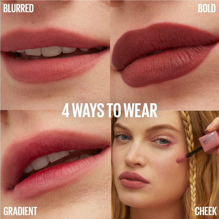 Maybelline Super Stay Teddy Tint Soft Blurred Matte Lip Tint | 12h Longwear, Transfer proof| Makeup