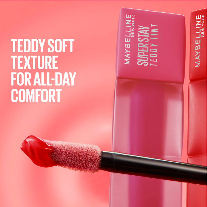 Maybelline Super Stay Teddy Tint Soft Blurred Matte Lip Tint | 12h Longwear, Transfer proof| Makeup