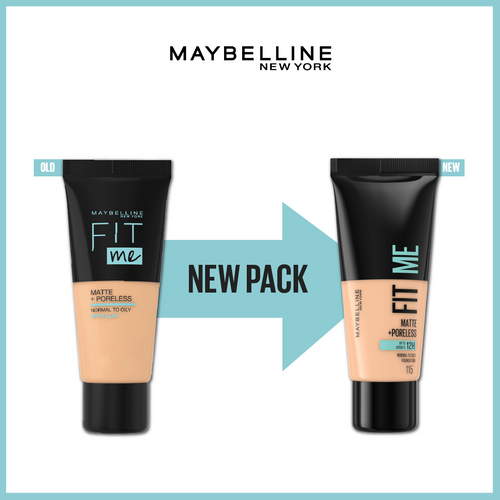 Maybelline New York Fit Me Matte Poreless Liquid Foundation Ideal For Normal To Oily Skin