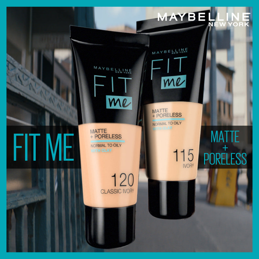 Maybelline New York Fit Me Matte Poreless Liquid Foundation Ideal For Normal To Oily Skin