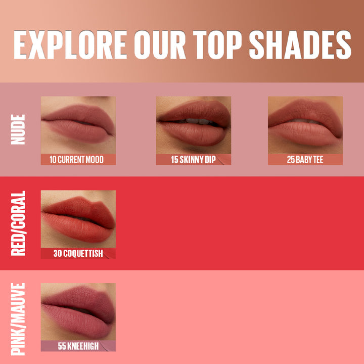 Maybelline Super Stay Teddy Tint Soft Blurred Matte Lip Tint | 12h Longwear, Transfer proof| Makeup