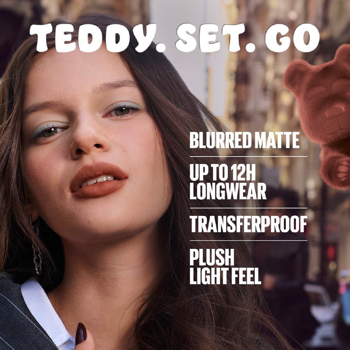 Maybelline Super Stay Teddy Tint Soft Blurred Matte Lip Tint | 12h Longwear, Transfer proof| Makeup