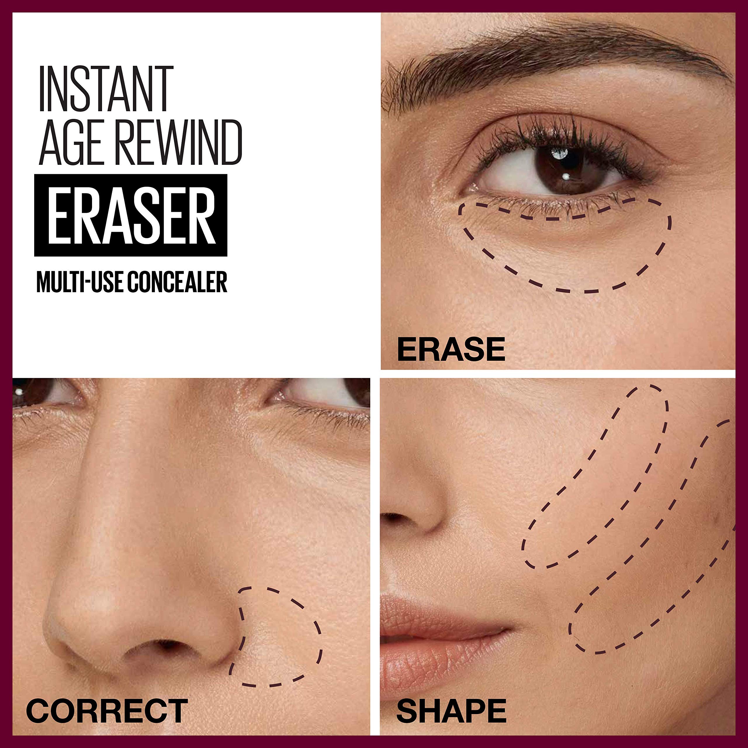 Maybelline New York Instant Age Rewind Eraser Dark circles treatment, Multi-Use Concealer