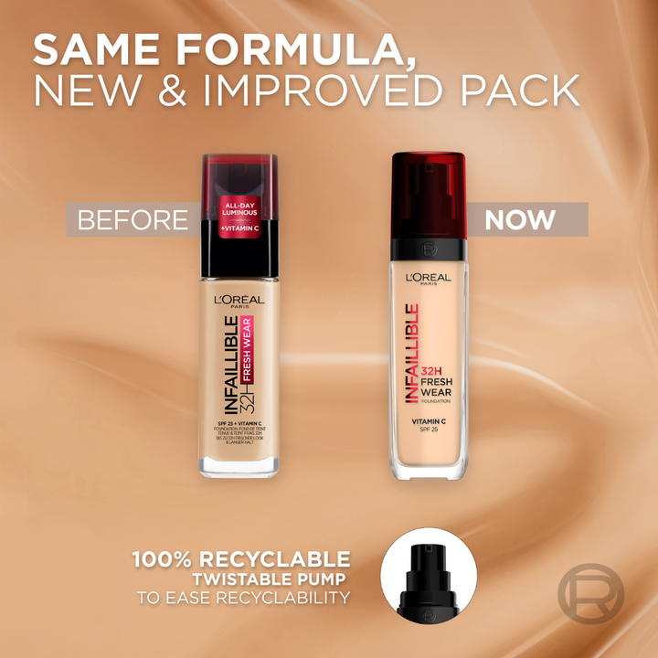 L'Oreal Paris Infaillible 32H Freshwear Liquid Foundation SPF25